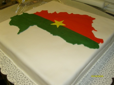 Burkina Faso Country Flag Cake 1