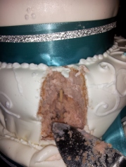 Custom guava chiffon cake with guava frosting